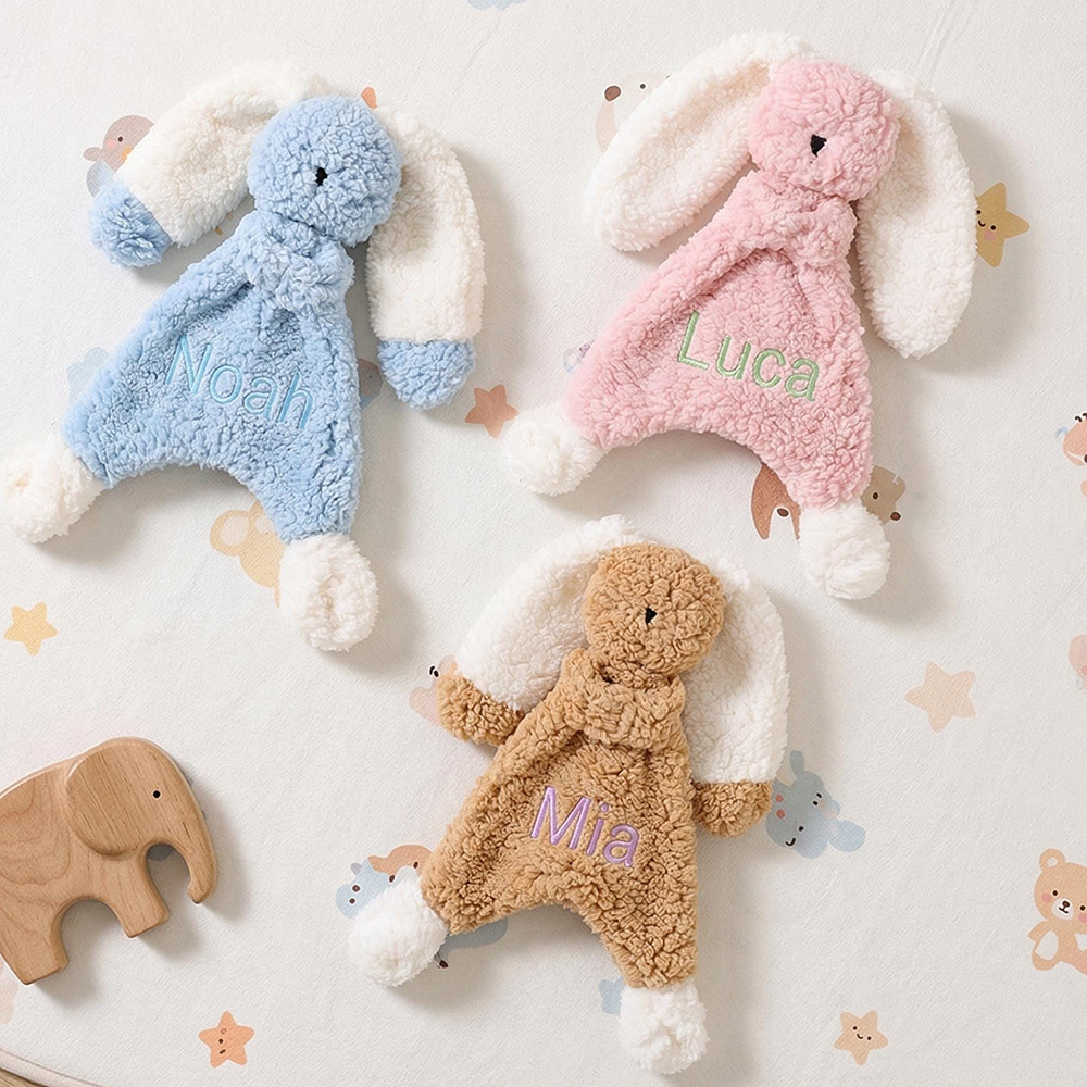 Personalized Kid's Lovely Soft Lambswool Baby Comfort Toy | CWToy190