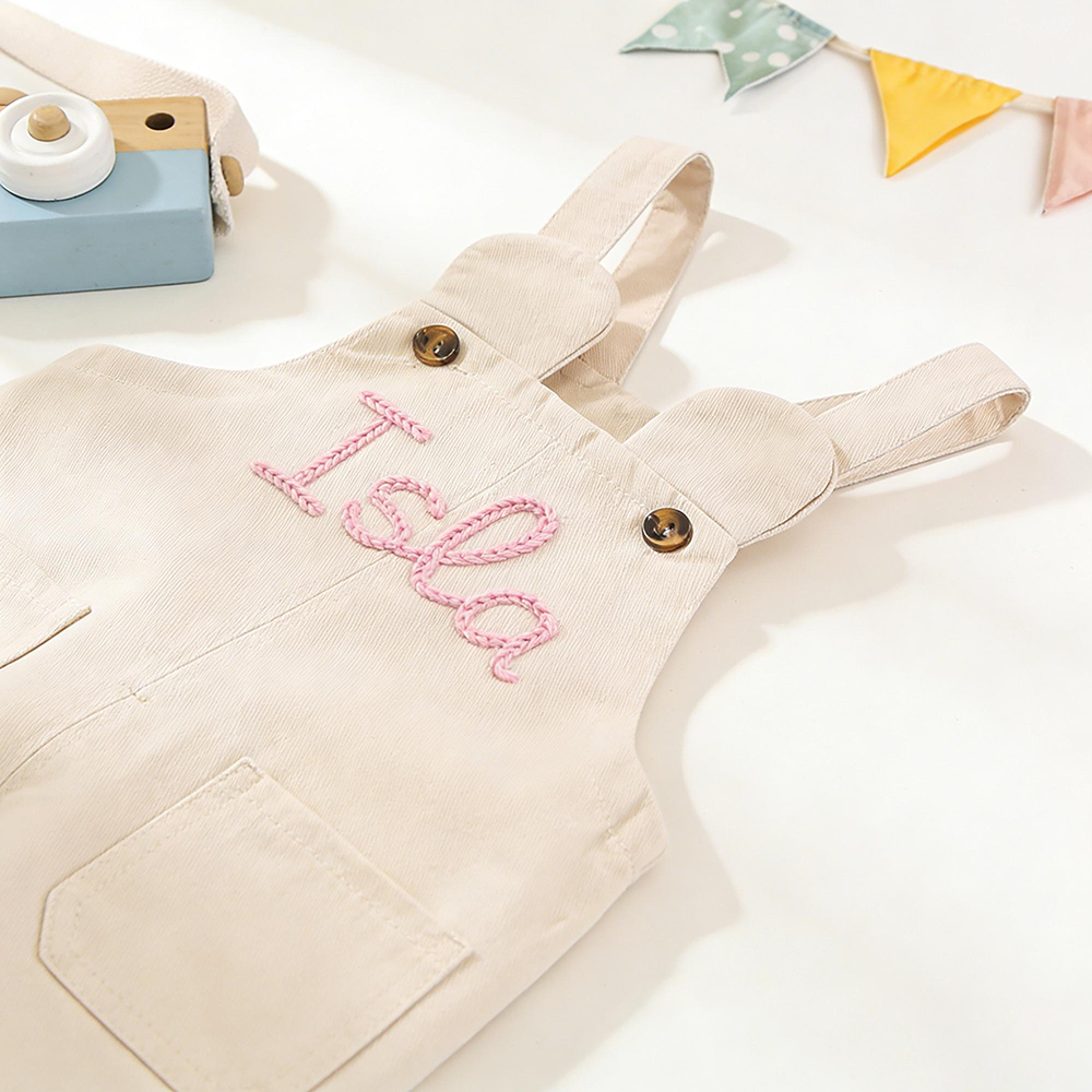 Personalized Hand Embroidered Baby Overall | CWBaby492