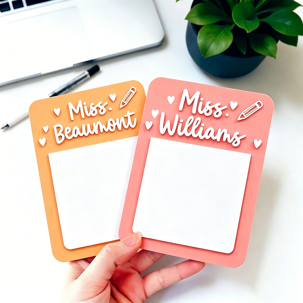 Personalized Teacher Note Holder | CWGift62