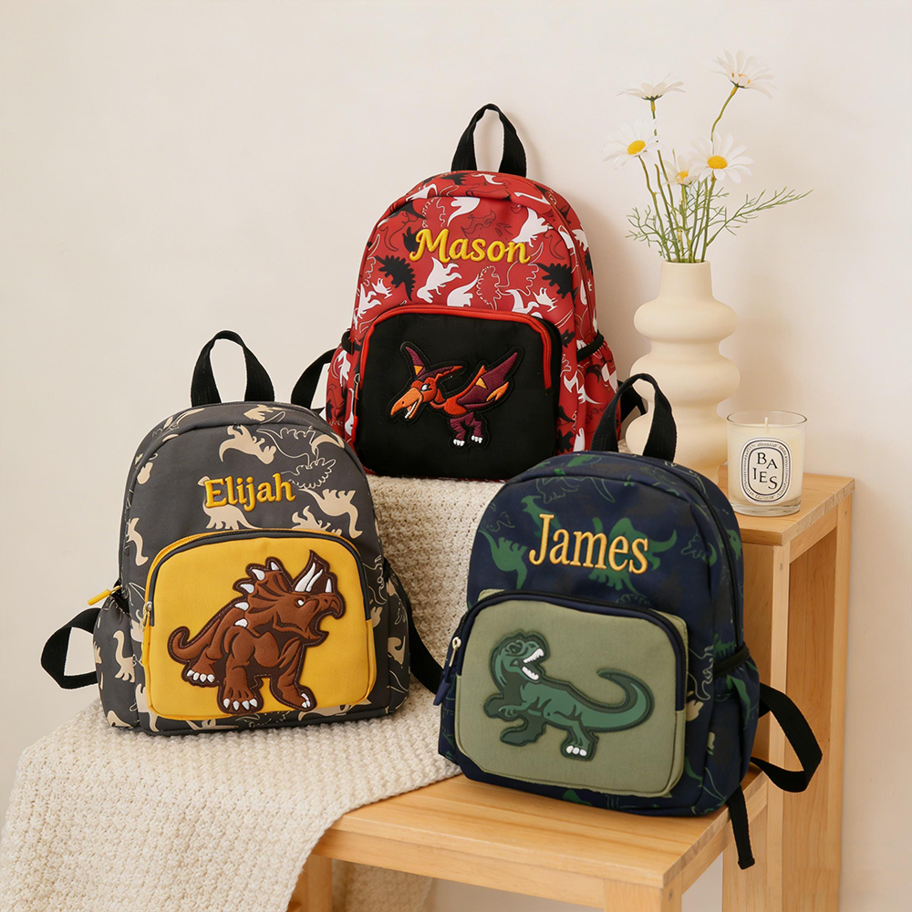 Personalized Embroidery Dinosaur Backpack for Boys | CWPack381