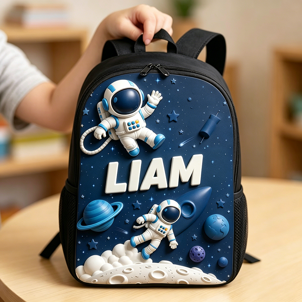 Personalized Kid Space Astronaut Backpack Set | CWPack382