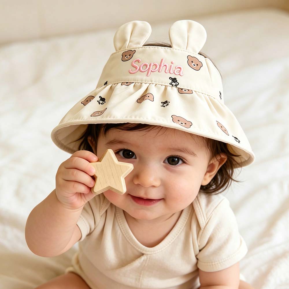 Personalized Cute Bunny Ear Baby Hat | CWBeach258