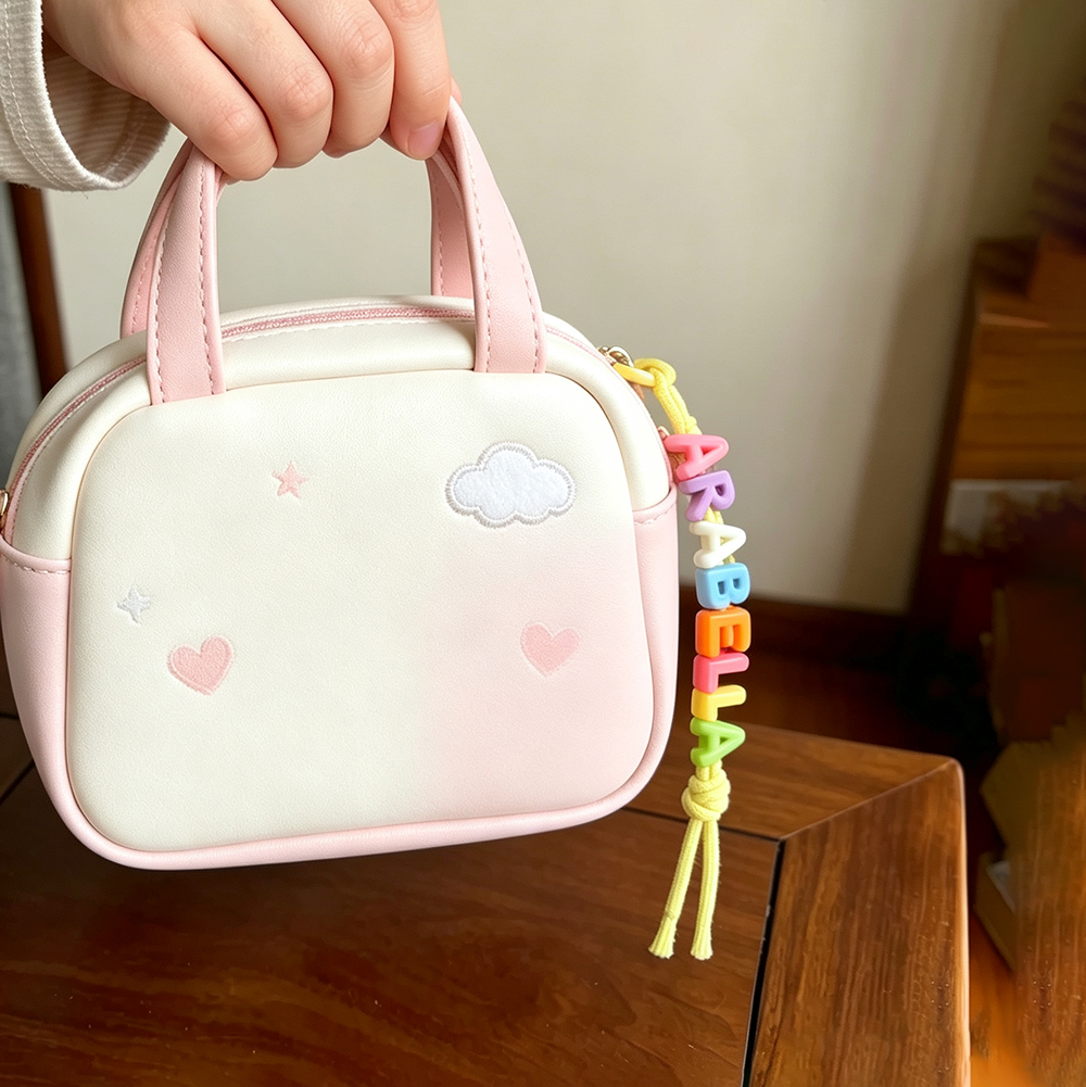 Personalized Colourful Name Letter Beaded Bag Tag | CWGift76