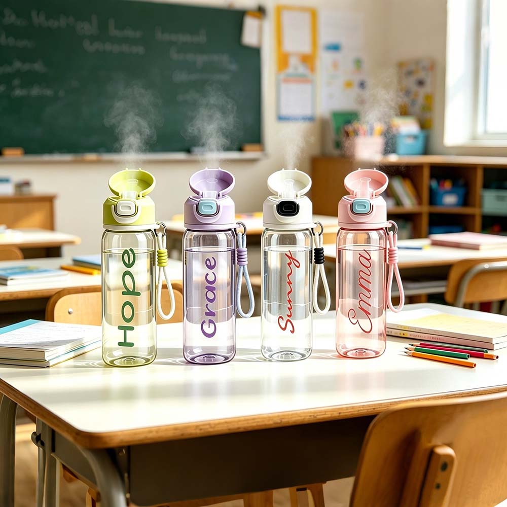 Personalized BPA Free 20oz Kids Water Bottle With Mist Sprayer | YouBottle104