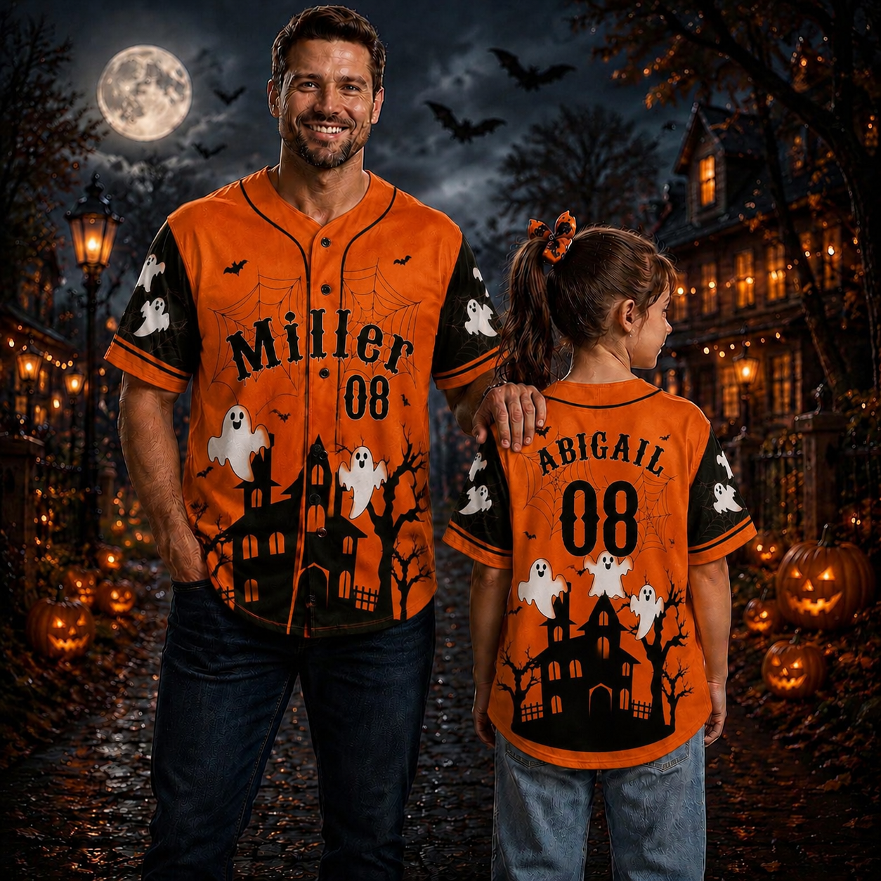 Personalized Halloween Button Up Baseball Jersey For Kid & Adult | CWHalloween111
