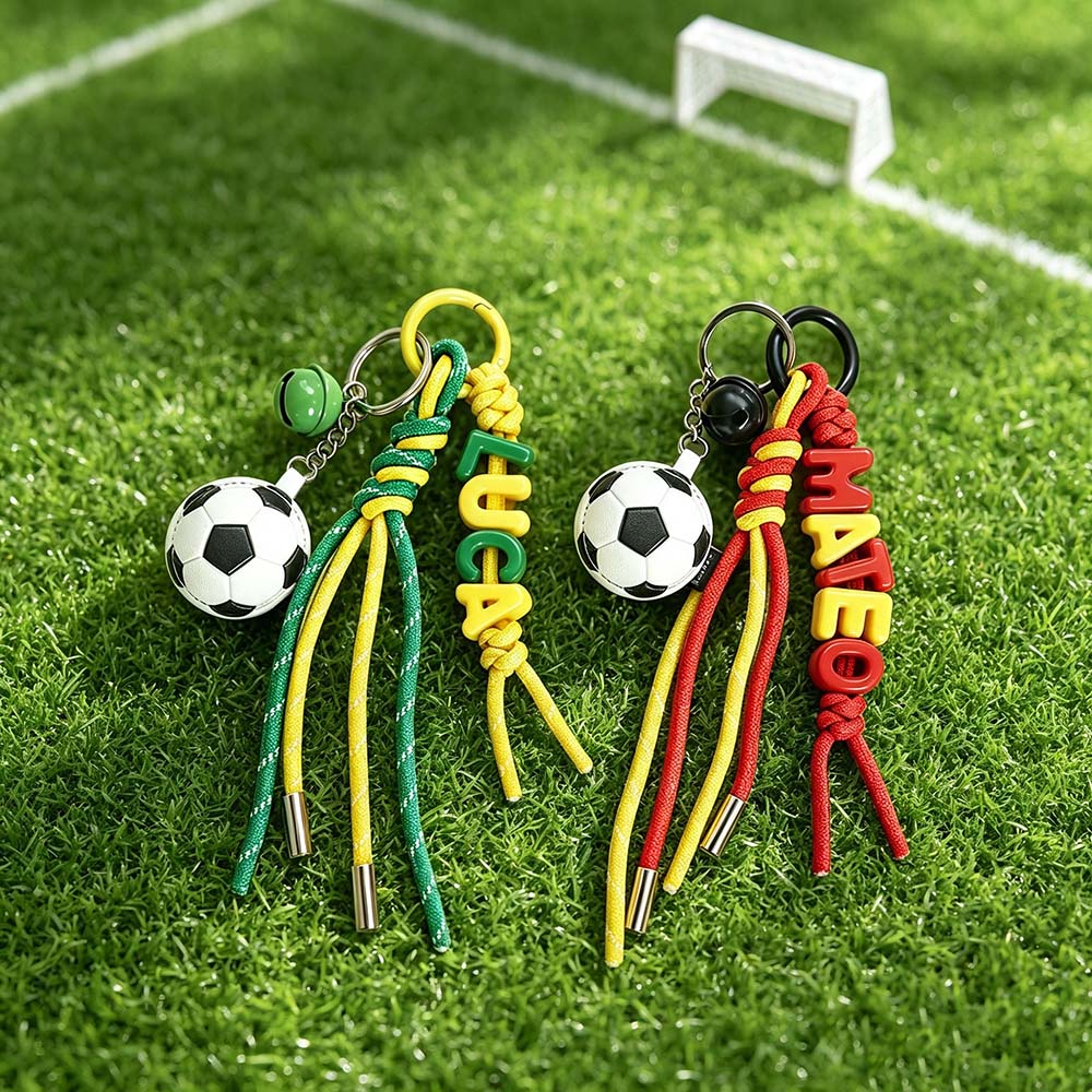 Personalized Sports Name Beaded Keychain | CWGift95
