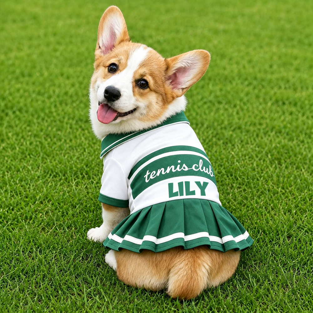 Personalized Pet Lovely Tennis Dress | BKPet568