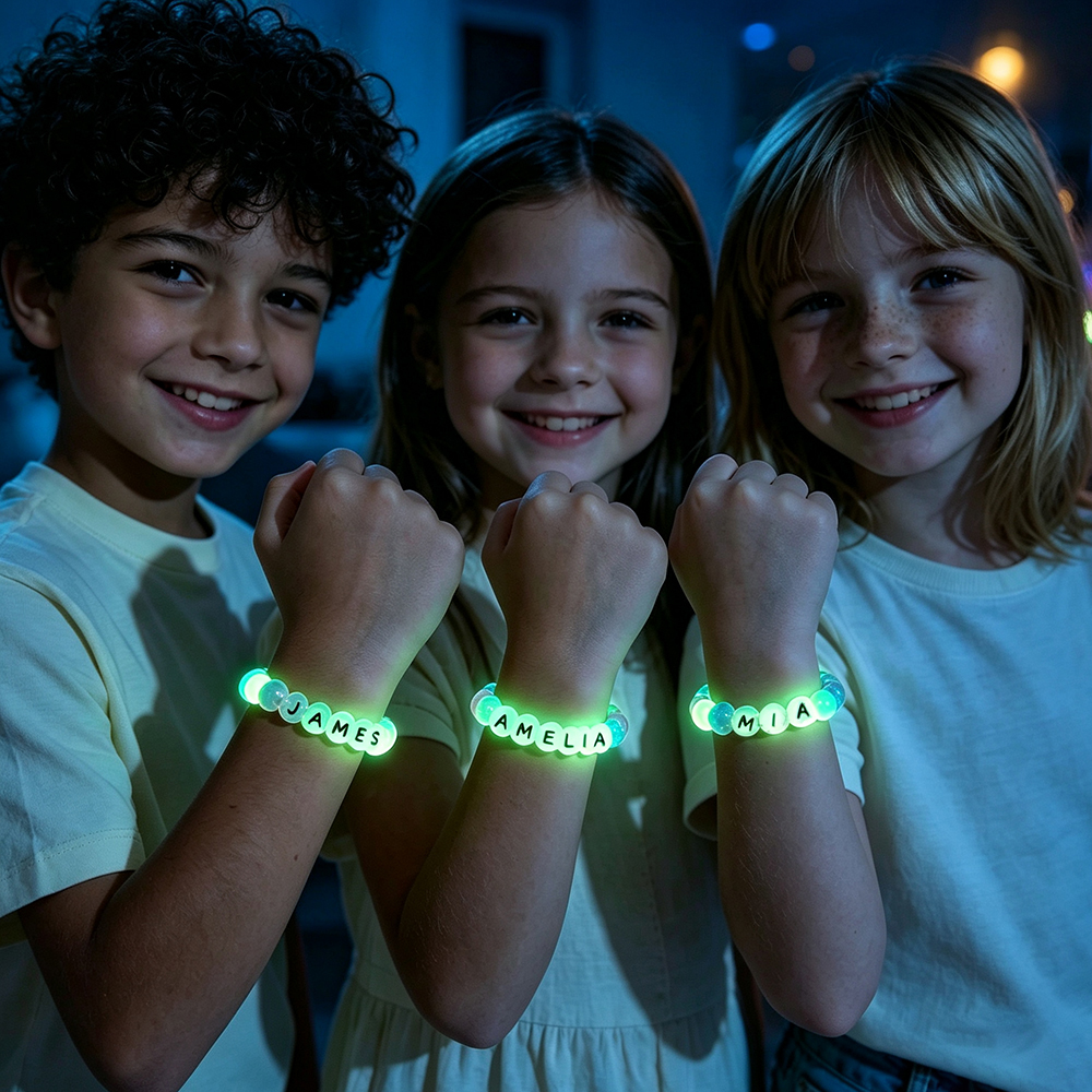 Personalized Kids Glow in the Dark Bracelet | CWGift101