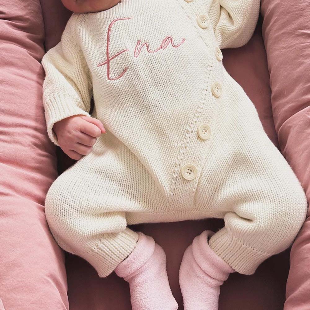 Personalized Embroidered Kids Color Romper Set | inSet13
