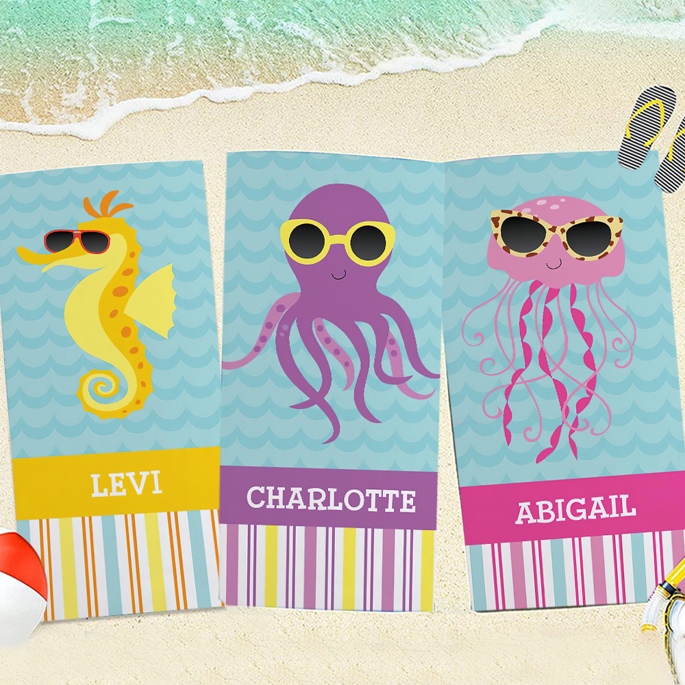 Personalized Lovely Kid Towel for Summer & Beach | CWTowel130
