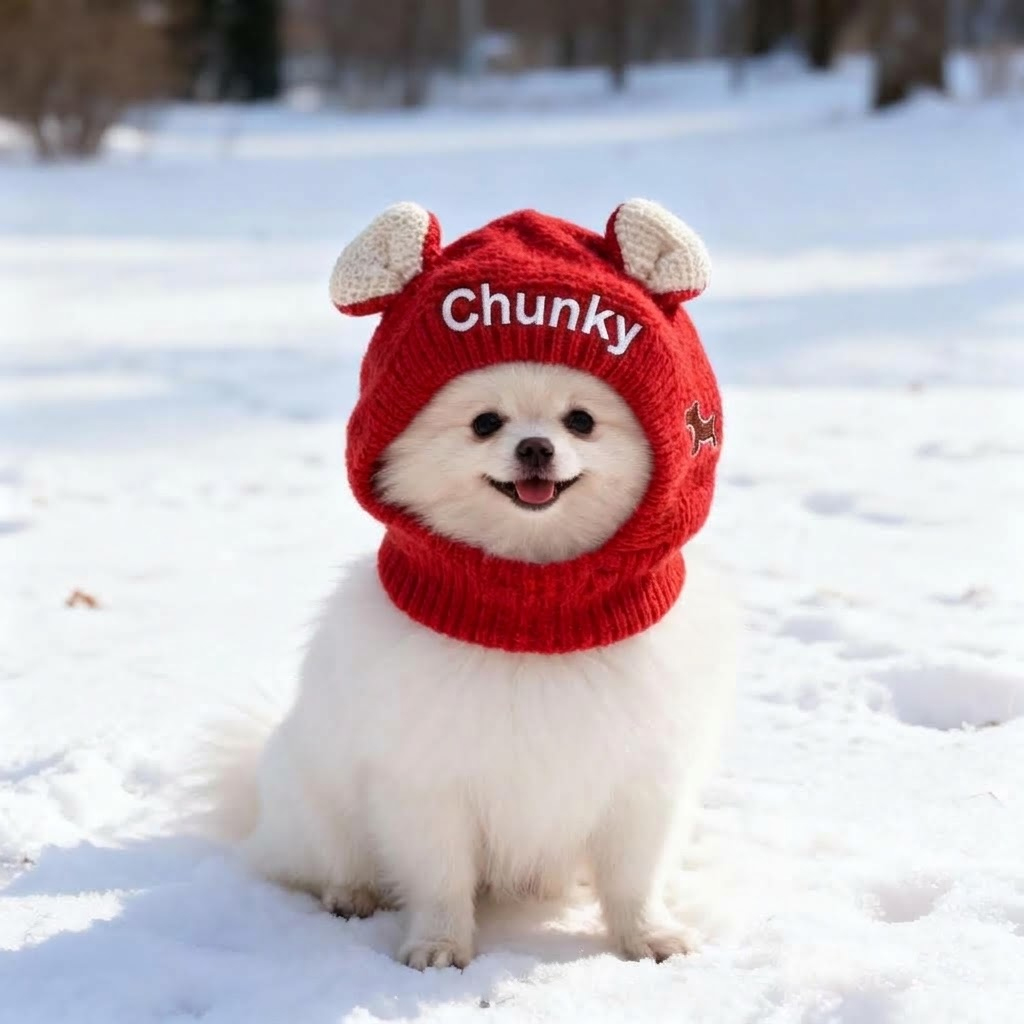Personalized Embroidered Pet Winter Anti Noise Earmuffs Hat | BKPet206