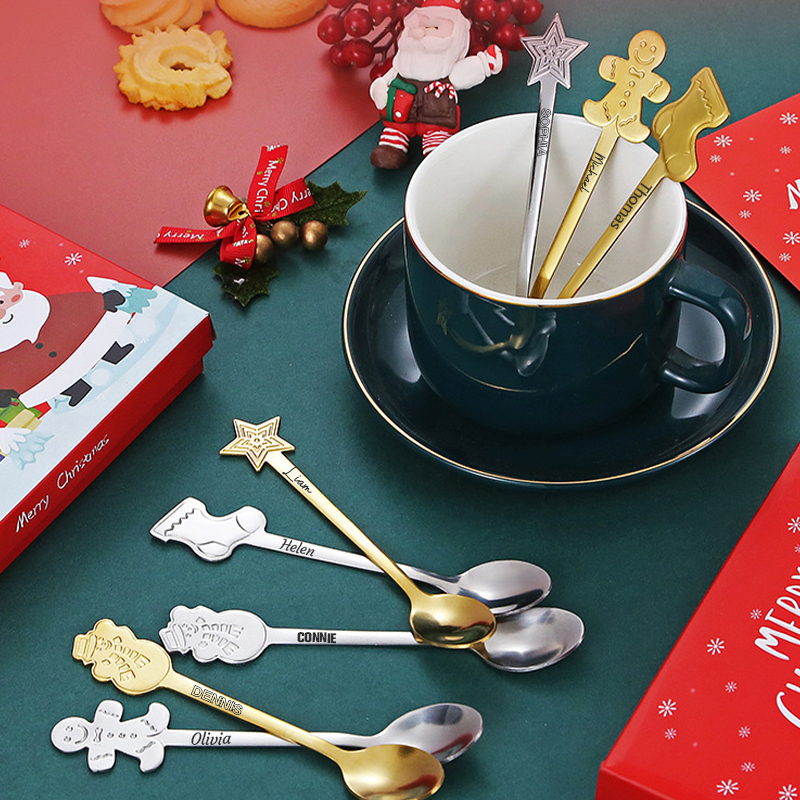 Personalized Christmas Spoons Gift Box | MCGift28