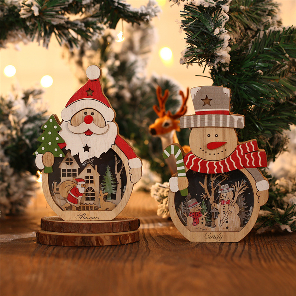 Personalized Christmas Ornaments Decoration with Light | MCGift30