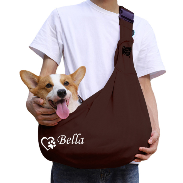 Personalized Pet Hands Free Sling Carrier | BKPet43