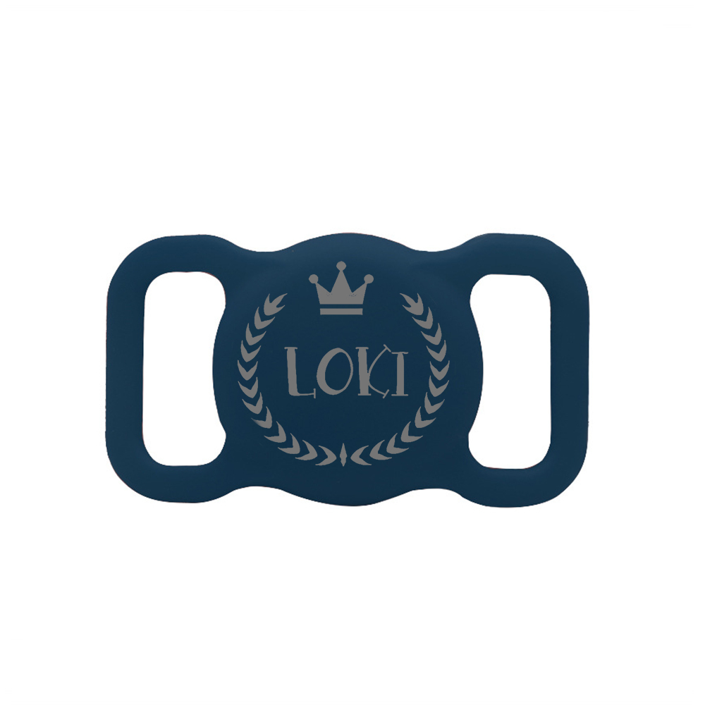 Personalized Pet Apple Air Tag Holder for Dog Collar | BKPet139