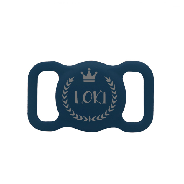 Personalized Pet Apple Air Tag Holder for Dog Collar | BKPet139