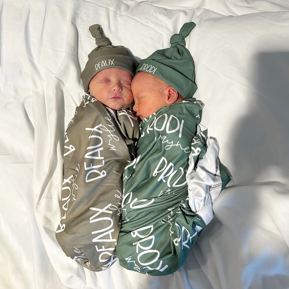 Personalized Baby Swaddle Blanket Set for Comfort & Unique | BBBlanket11