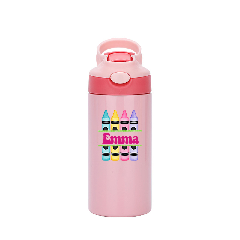 Personalised BPA Free 12oz Kid Water Bottles | YouBottle76
