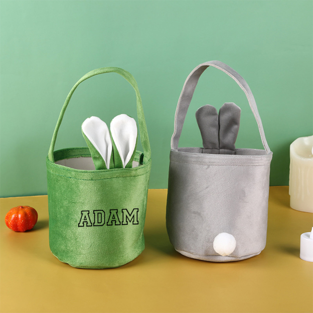 Personalised Embroidered Easter Bunny Basket | CWEaster50