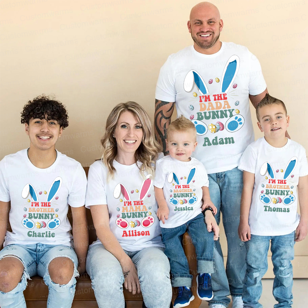 Personalized Family Happy Easter Matching Shirt | CWEaster59