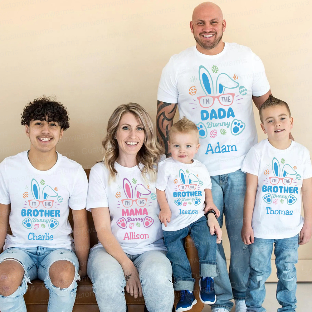 Personalized Family Happy Easter Matching Shirt | CWEaster60