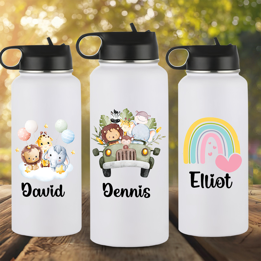 Personalized BPA Free 12oz/18oz Stainless Steel Water Bottle | YouBott