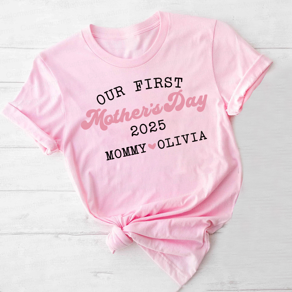 Personalized First Mother's Day Mommy and Baby Outfit | CWFamily30