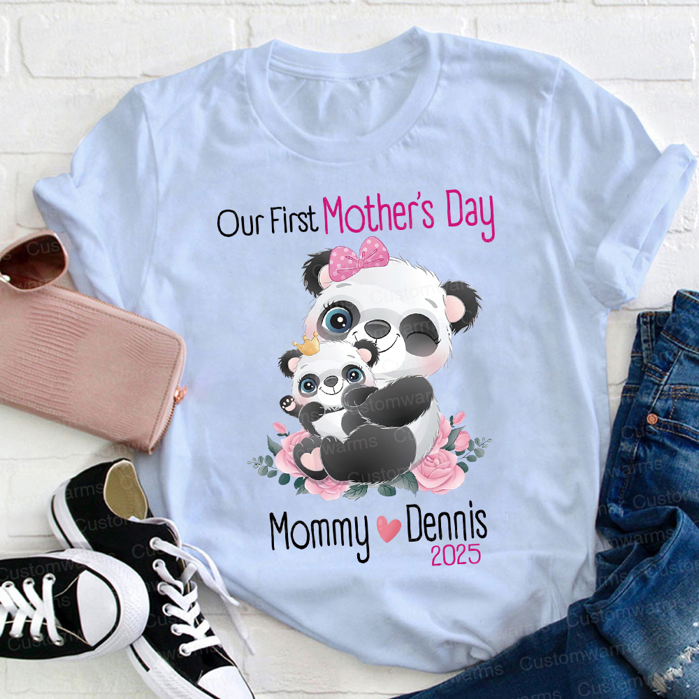 Personalized First Mother's Day Mommy and Baby Outfit | CWFamily37