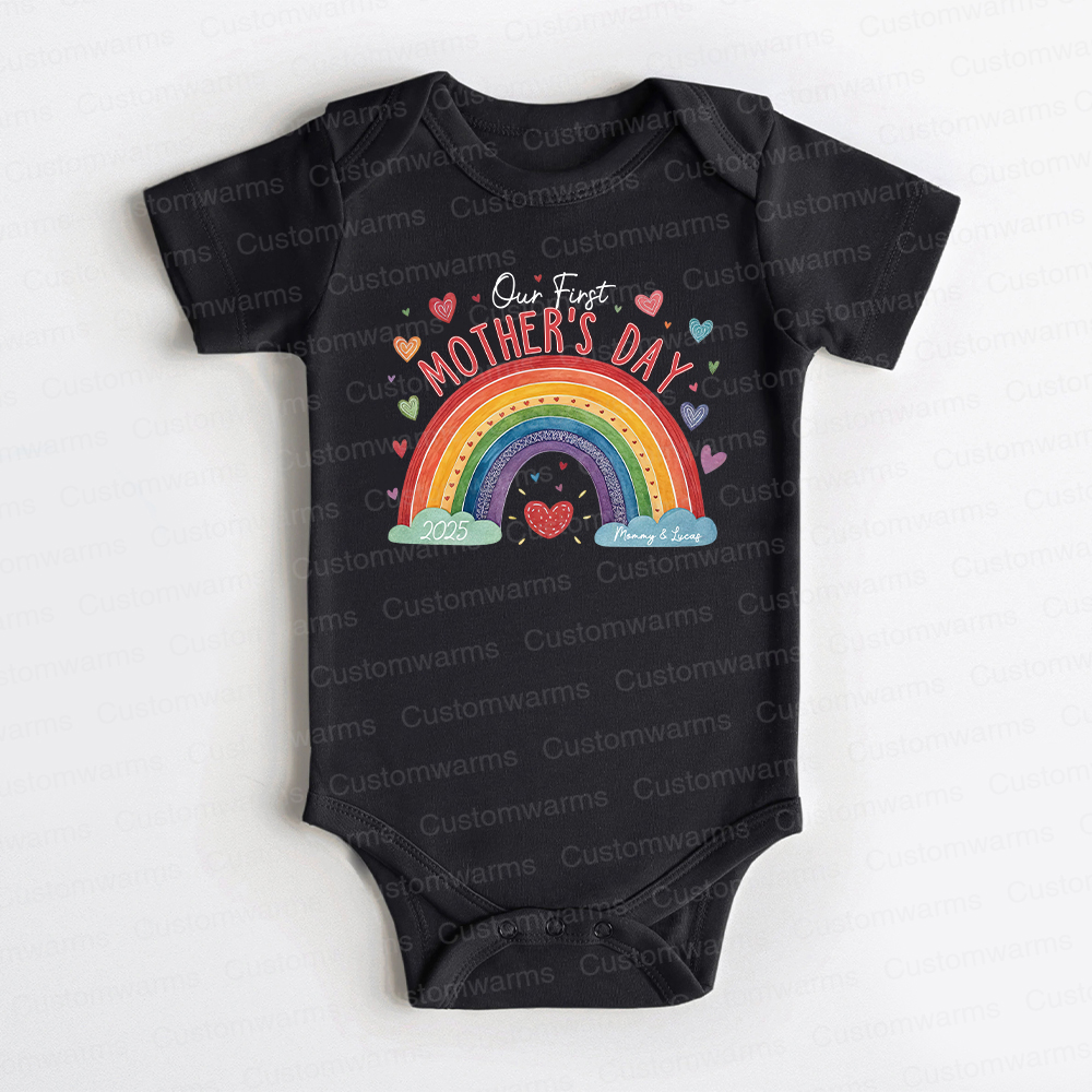 Personalized First Mother's Day Mommy and Baby Outfit | CWFamily21