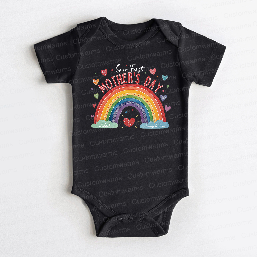 Personalized First Mother's Day Mommy and Baby Outfit | CWFamily21