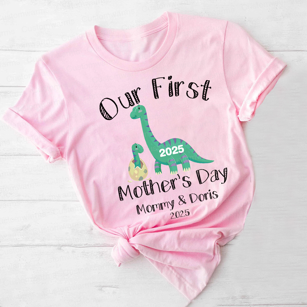Personalized First Mother's Day Mommy and Baby Outfit | CWFamily27
