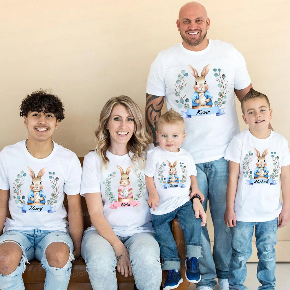 Personalized Family Happy Easter Matching Shirt | CWEaster61