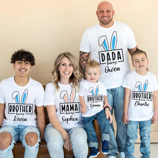 Personalized Family Happy Easter Matching Shirt | CWEaster63