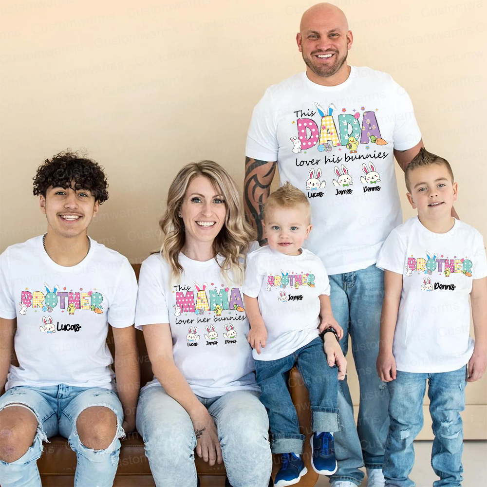 Personalized Family Happy Easter Matching Shirt | CWEaster68