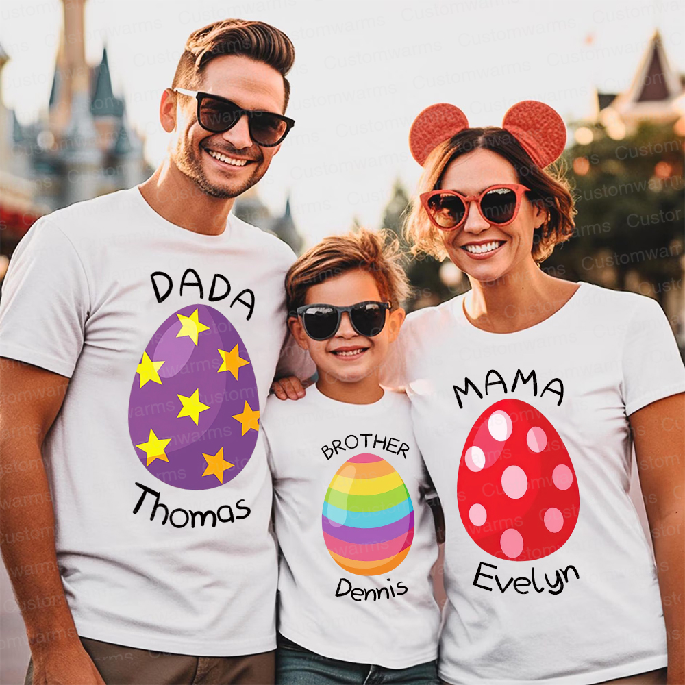 Personalized Family Happy Easter Matching Shirt | CWEaster74
