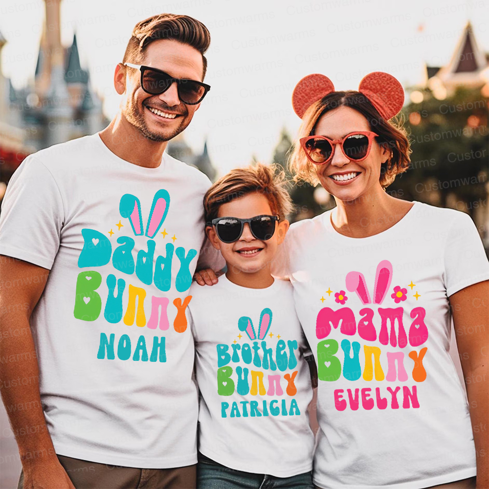 Personalized Family Happy Easter Matching Shirt | CWEaster75