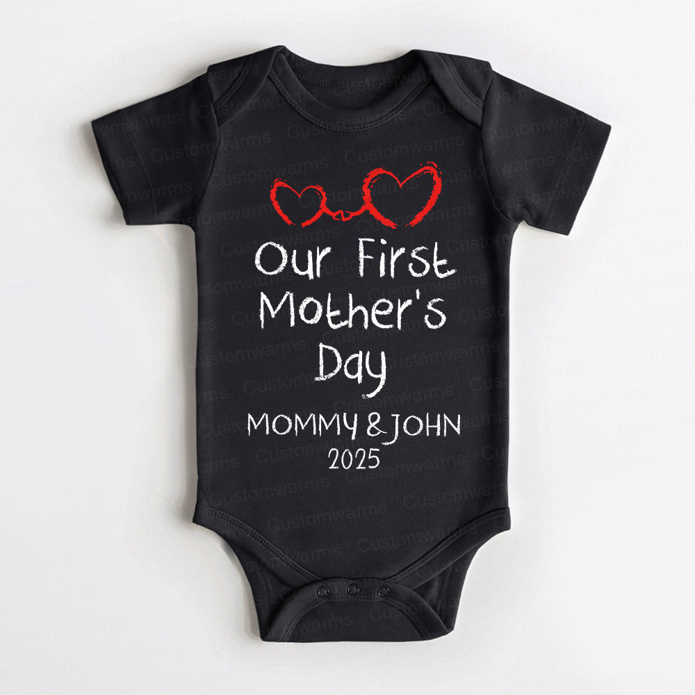 Personalized First Mother's Day Mommy and Baby Outfit | CWFamily44