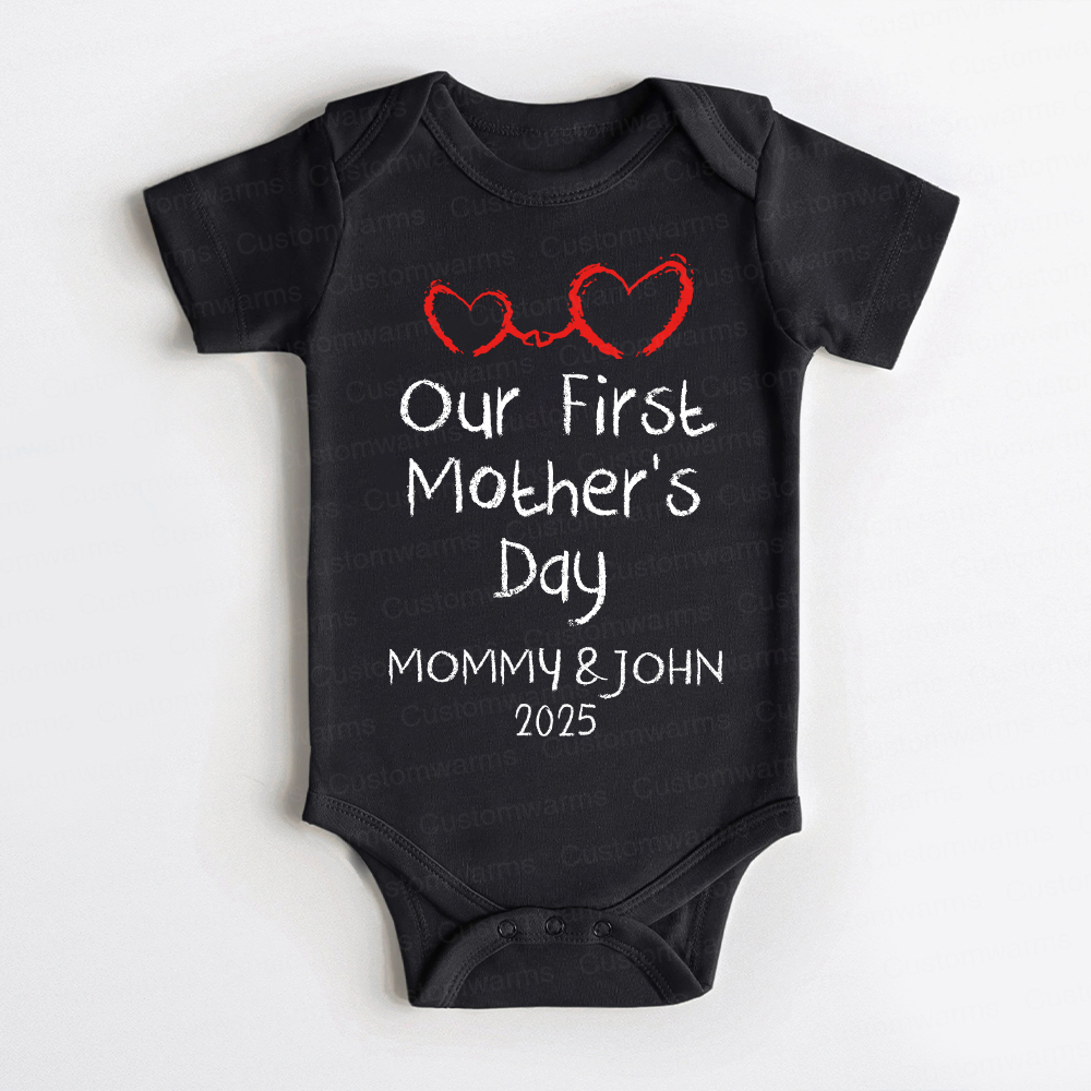 Personalized First Mother's Day Mommy and Baby Outfit | CWFamily44