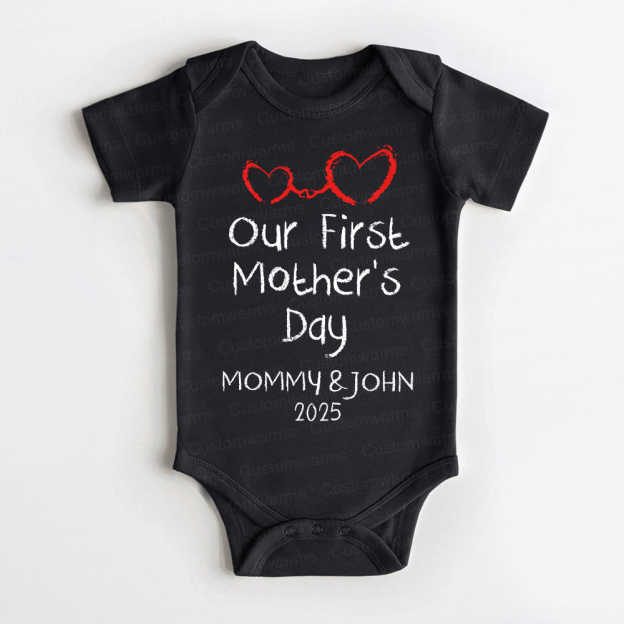 Personalized First Mother's Day Mommy and Baby Outfit | CWFamily44