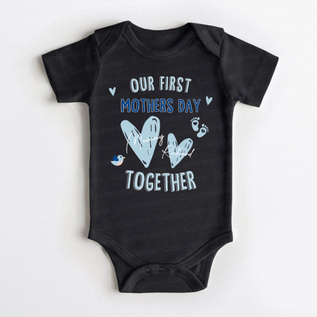 Personalized First Mother's Day Mommy and Baby Outfit | CWFamily47