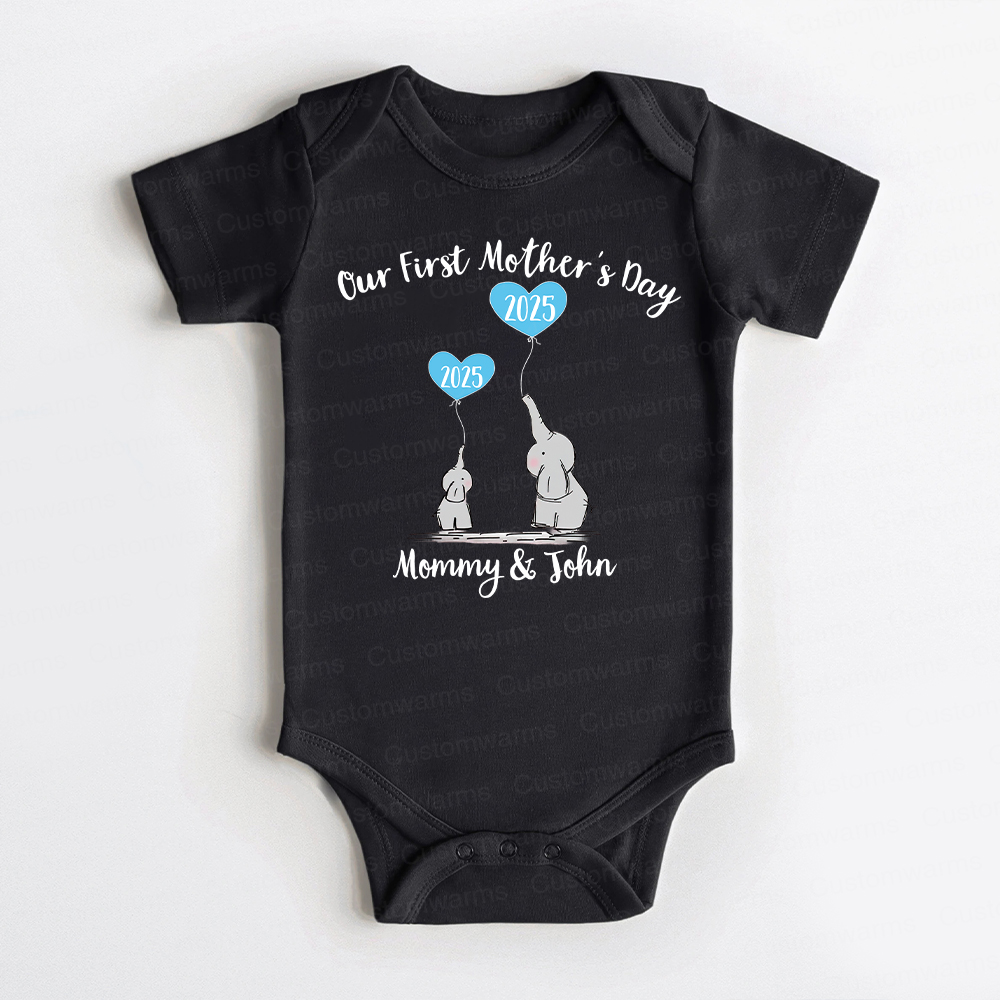 Personalized First Mother's Day Mommy and Baby Outfit | CWFamily48