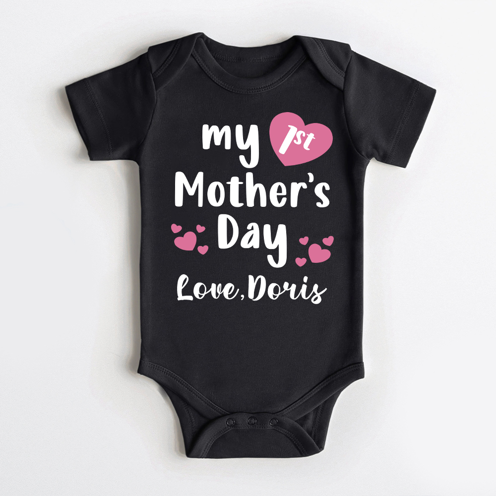 Personalized First Mother's Day Mommy and Baby Outfit | CWFamily49