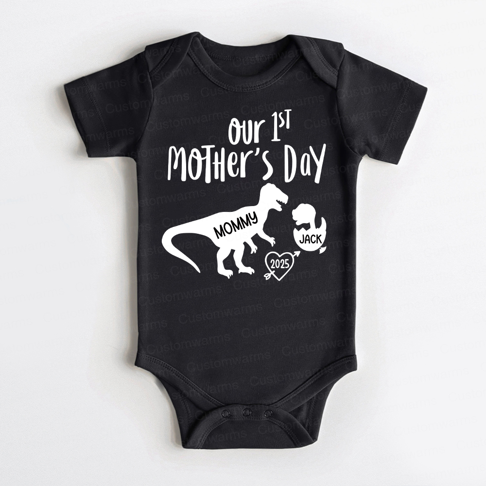 Personalized First Mother's Day Mommy and Baby Outfit | CWFamily55