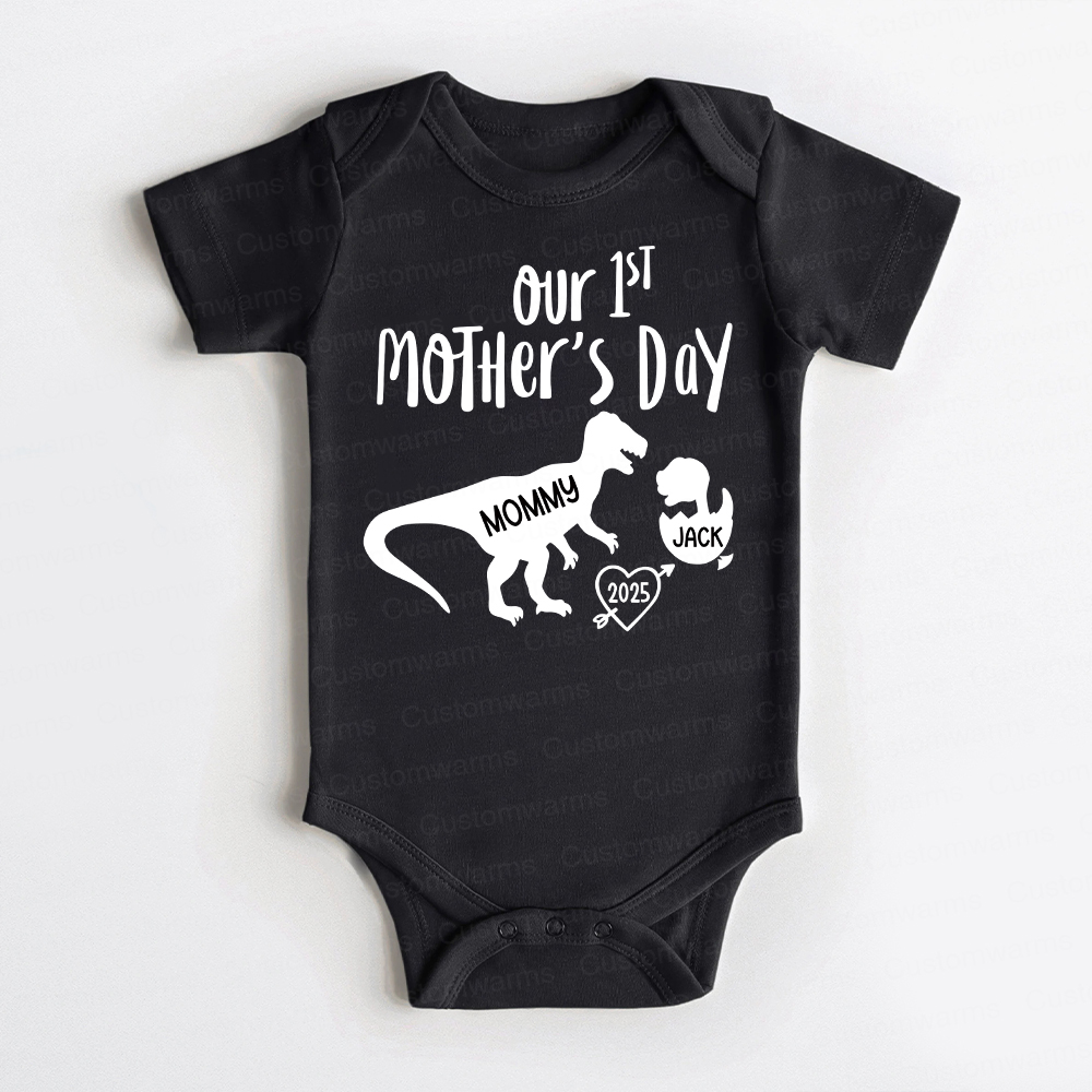 Personalized First Mother's Day Mommy and Baby Outfit | CWFamily55