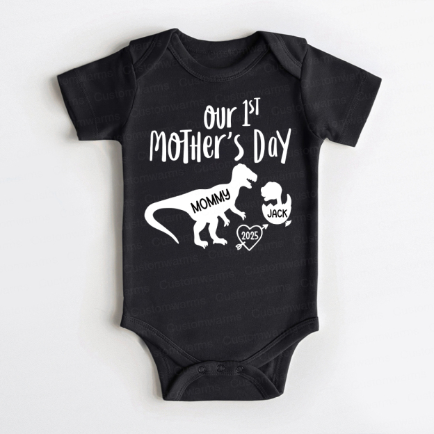 Personalized First Mother's Day Mommy and Baby Outfit | CWFamily55