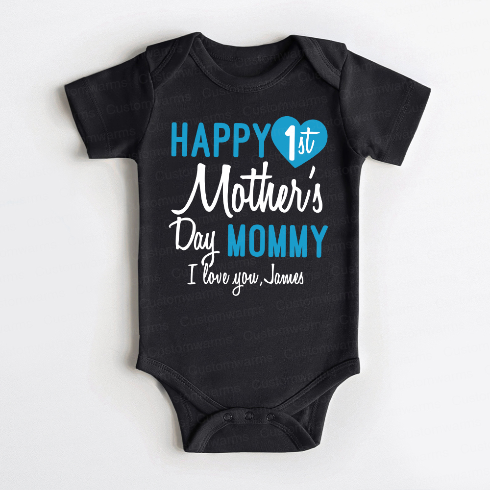 Personalized First Mother's Day Mommy and Baby Outfit | CWFamily56