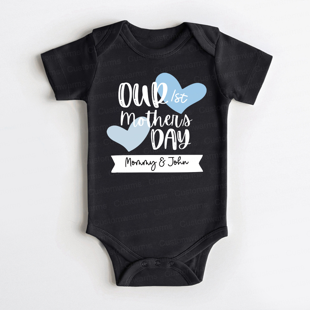 Personalized First Mother's Day Mommy and Baby Outfit | CWFamily58