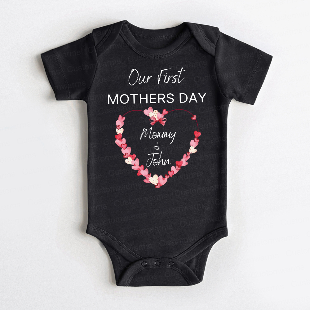 Personalized First Mother's Day Mommy and Baby Outfit | CWFamily59
