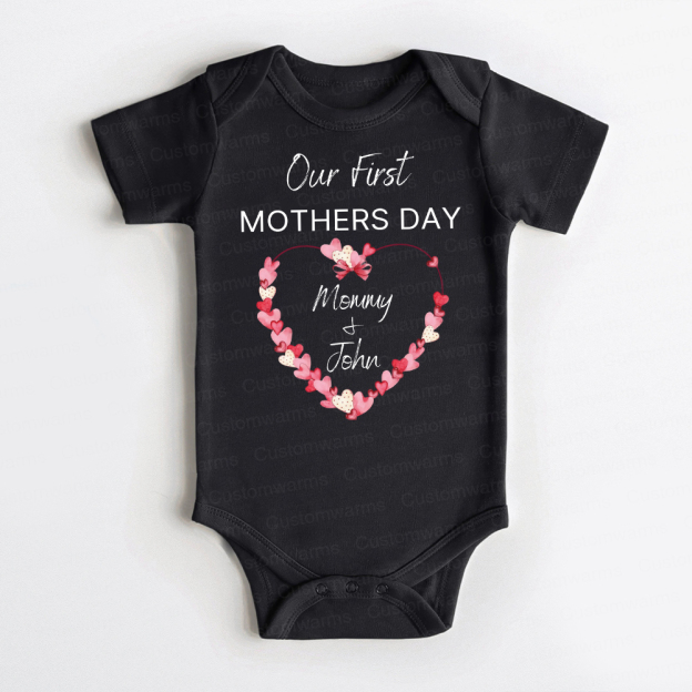 Personalized First Mother's Day Mommy and Baby Outfit | CWFamily59