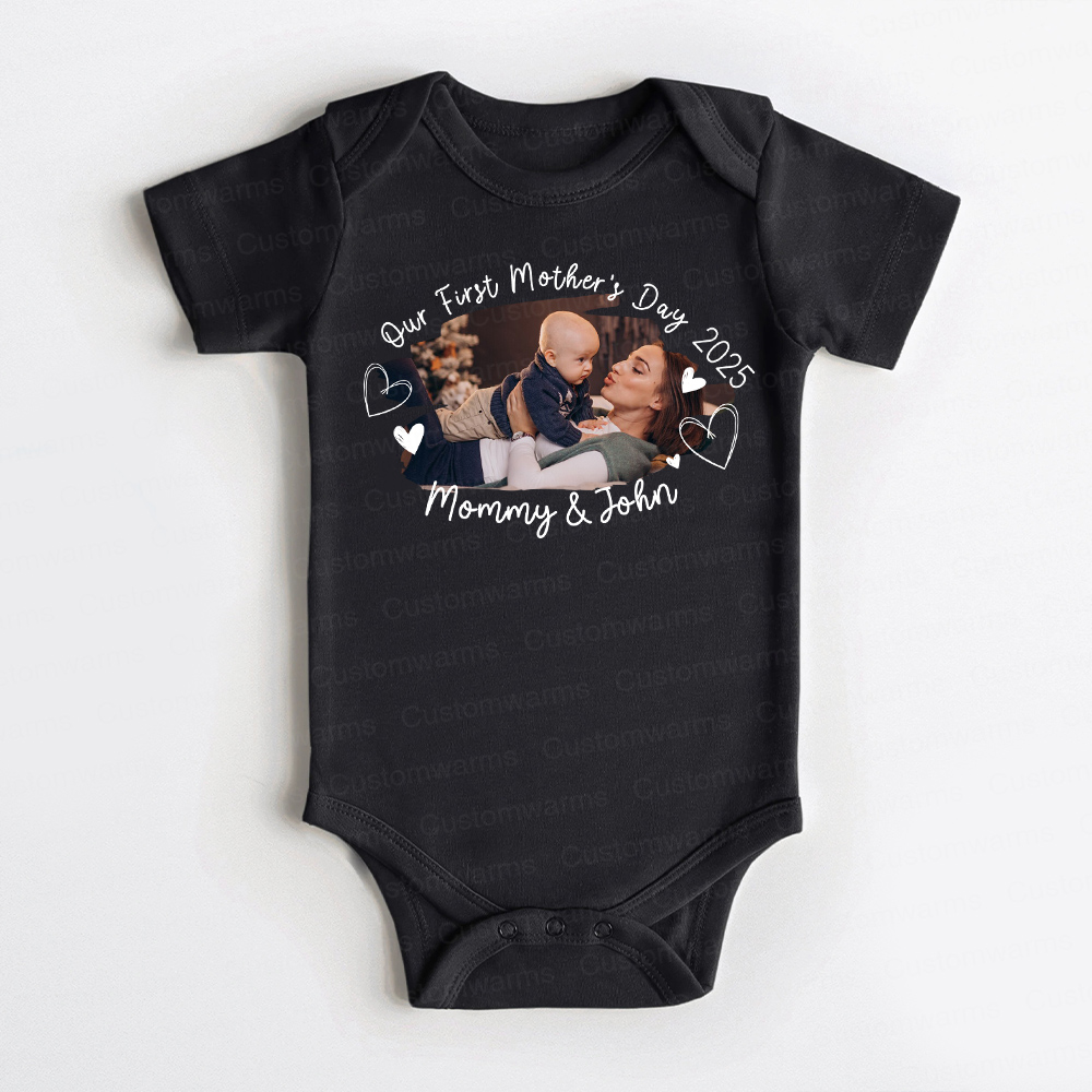Personalized First Mother's Day Mommy and Baby Outfit | CWFamily60
